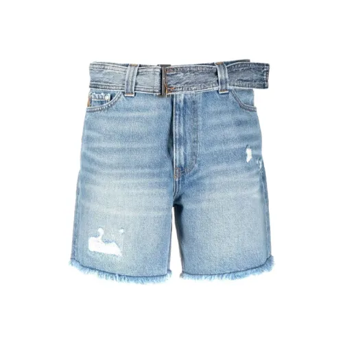 GANNI Синие Женские Джинсовые Шорты