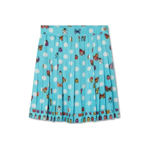 VERSACE Синие Женские Повседневные Короткие Юбки