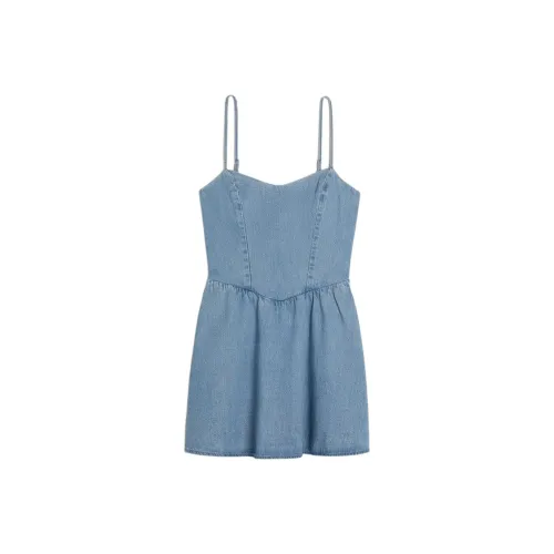 Hollister Slip Платье Женское Светло-Синий