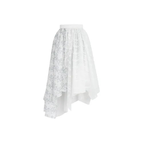 SNBL Повседневный Длинный Юбка Женская Белая
