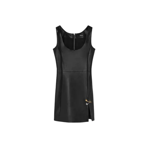 VERSACE FW24 Sleeveless Dress Women's Black VERSACE FW24 Без рукавов Платье Женское Черное