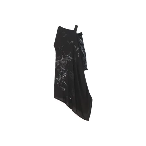 Yohji Yamamoto Черные Женские Слиплатья