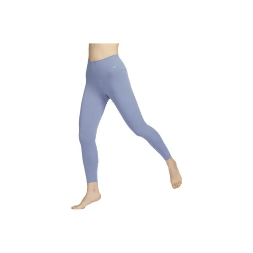 NIKE Zenvy Серый Сланцевый Синий Женские Спортивные Брюки