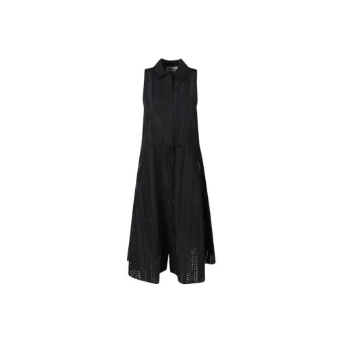 Айсберг Без рукавов Платье Женское Черное