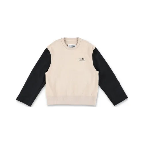 MM6 Maison Margiela Совместный бренд Толстовка Бежевого цвета для детей