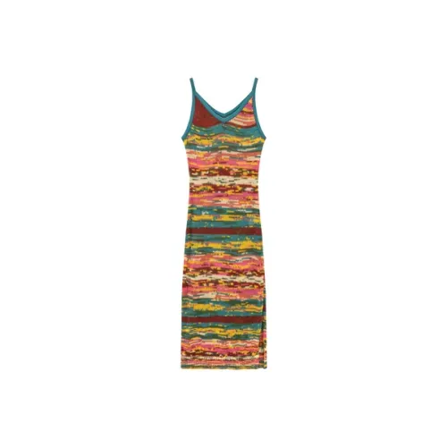 CHUU Платье-комбинация Женское Радужные Полосы