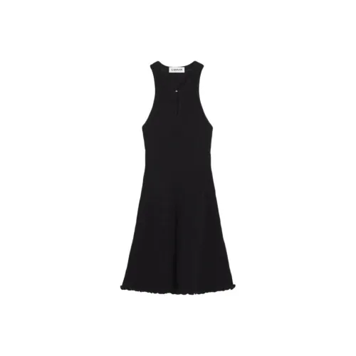 Lanvin Черные Женские Платья без рукавов