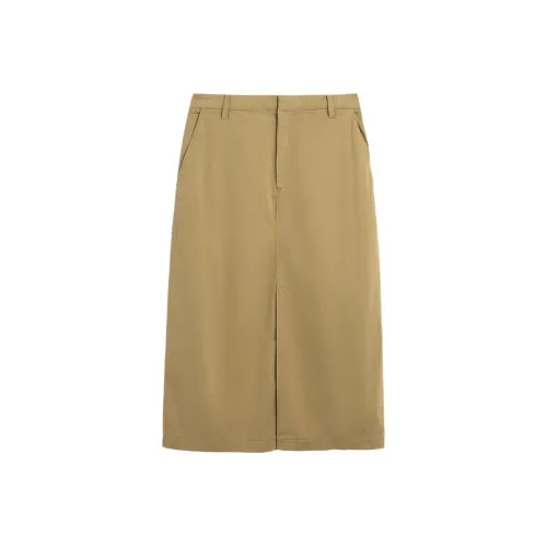 GAP Темный кофейный Женская повседневная длинная юбка