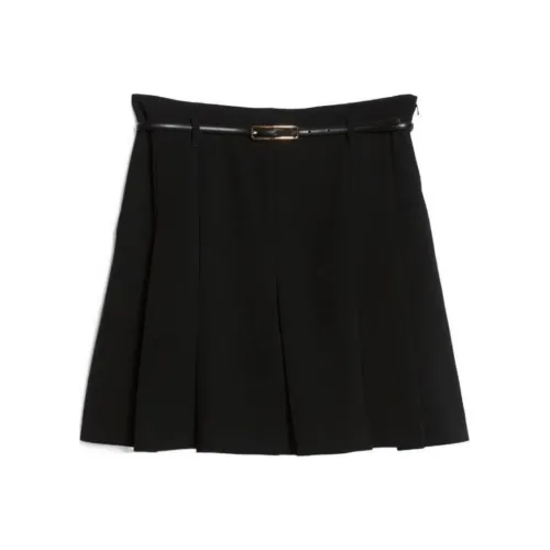 MaxMara Studio Черная Женская Повседневная Короткая Юбка