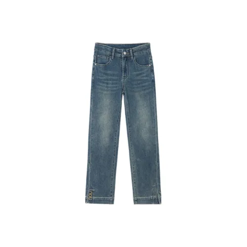 HIPPIEMISS Джинсы Женские Винтаж Синий