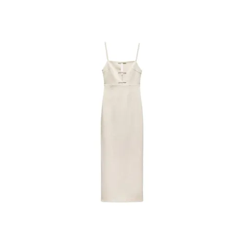 ZARA Trf Бежевые Женские Слиплатья