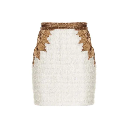 BALMAIN Многоцветные Женские Повседневные Короткие Юбки