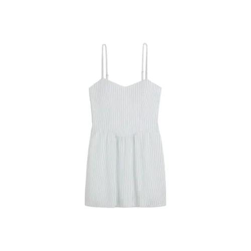 Hollister Slip Платье Женское Светло-Зеленое Полосатое