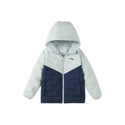 ANTA Пуховик Детский Утренний серый Синий спускающий Темно-синий