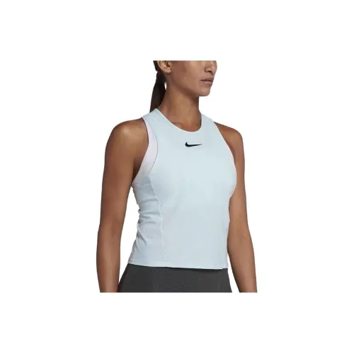 Nike Майка Женская Синие Белые