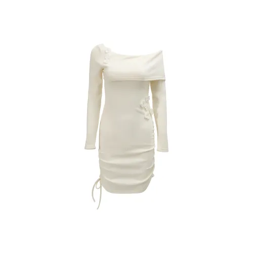 Nooidea Official Slip Платье Женское Кремовый Абрикос