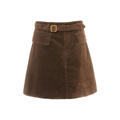 LOFT SHINE Юбка Короткая Темно-Кофейного Цвета