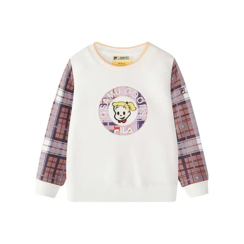 FILA KIDS x YUANTIANZHI LIANMINGKUAN Толстовка Cloud White для детей 3-7 лет