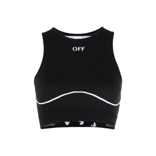 Off Белый SS22 Черный Женские Спортивные майки без рукавов