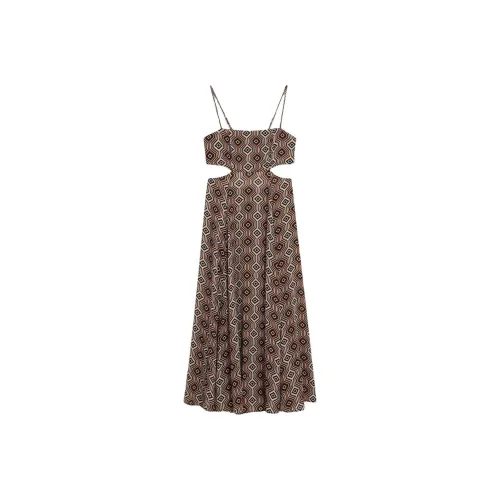 SUPERDRY Slip Платье Женское Коричневое