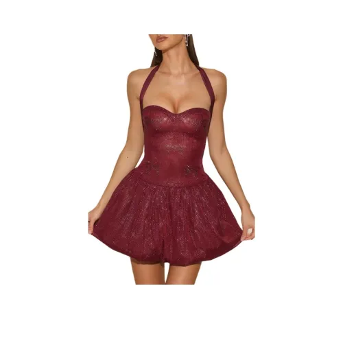 OH POLLY Felicity Slip Платье Женское Вино Красный Бургунди