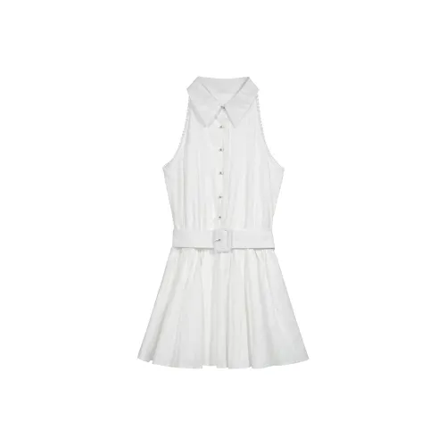 PAIN OR PLEASURE Без рукавов Платье Женское Белое