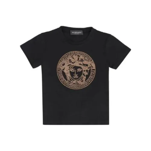VERSACE SS23 T-рубашка Черная Детская