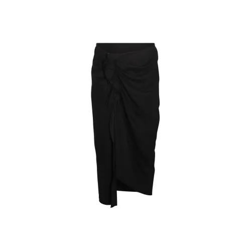 DRIES VAN NOTEN Черные Женские Повседневные Длинные Юбки