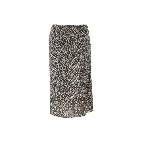 ISABEL MARANT Черный/Белый Женские Повседневные Длинные Юбки