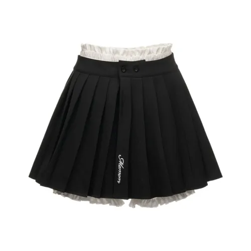 MAMC Черные Женские Повседневные Короткие Юбки