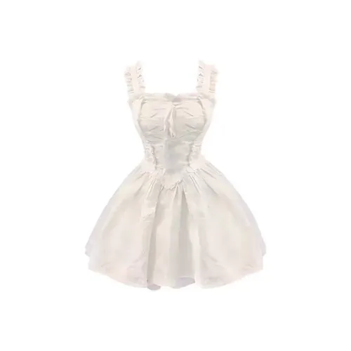 ABBY GODDESS Slip Платье Женское Белое