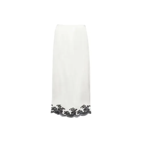 PRADA Повседневный Длинный Юбка Женская Белая