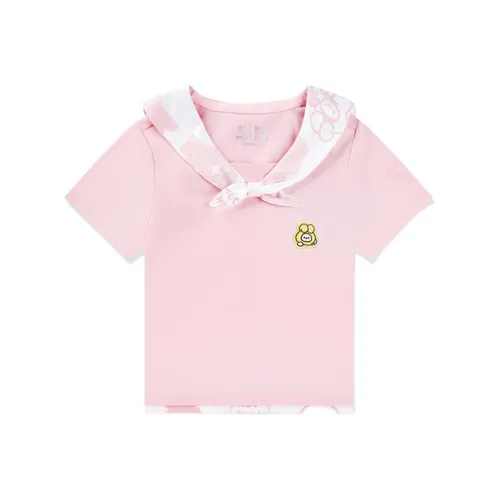 QIAODAN x FUKILAND T-рубашка детская SWEETIE розовая