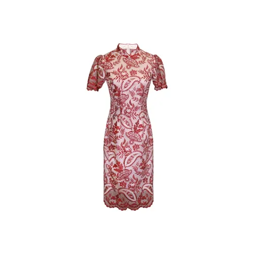 JINYE ORIENTAL Чхонсам Женский Красный