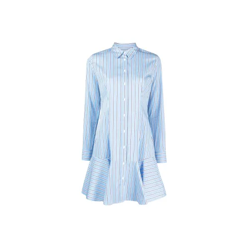 Polo Ralph Lauren Длинное платье с длинными рукавами женское синее