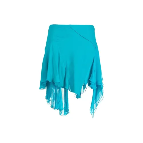 VERSACE SS23 Повседневные короткие юбки Женские Синие