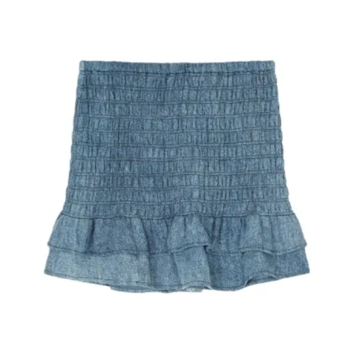 ISABEL MARANT FW23 Джинсовые короткие юбки Женские Синие