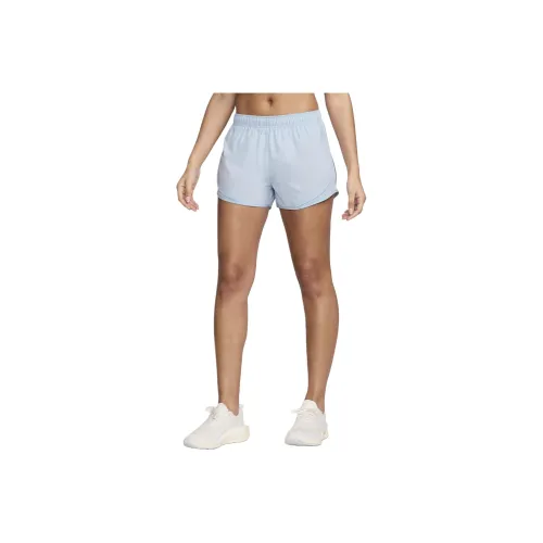 nike Tempo Спортивные шорты Женские Светло-синие Серые