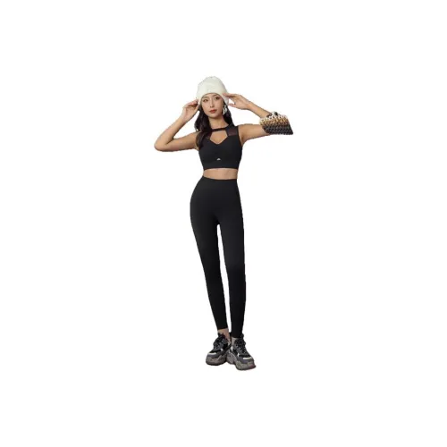 GIDI BOHO Черный Женские Фитнес-комплекты