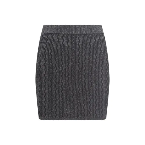 PINKO Темно-серый Женские Повседневные Короткие Юбки