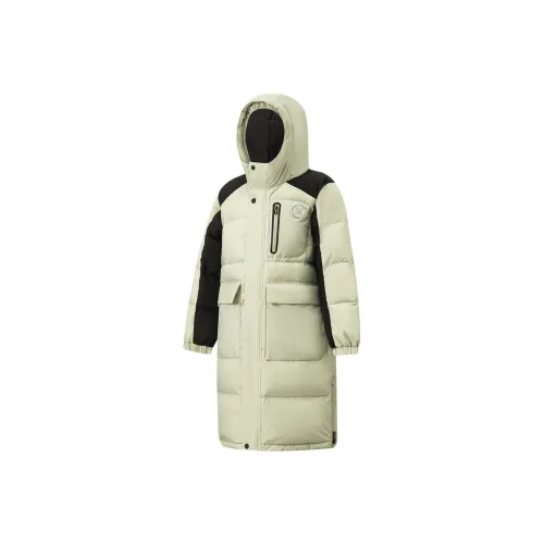 LINING YOUNG Пуховик Ma Серый Зеленый Детский