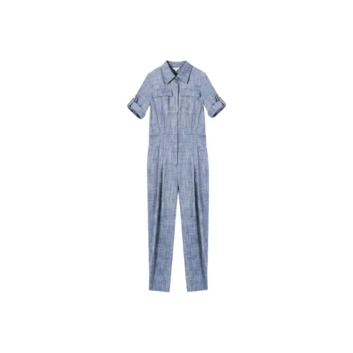 BBLLUUEE Комбинезон Женский Джинсовый Синий