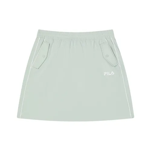 FILA ORIGINALE SS24 Повседневные короткие юбки Женские Туманный серый