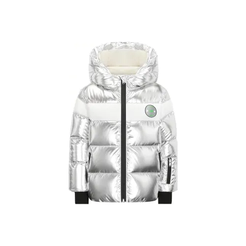 DIOR Хлопковый пуховик Серебряный Детский