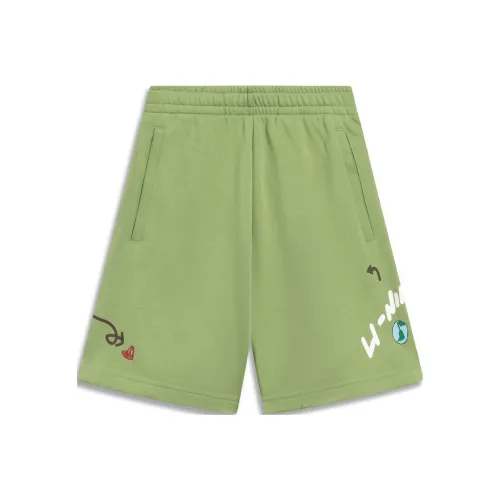 LINING Sports Life Collection Зеленые Женские Спортивные Шорты