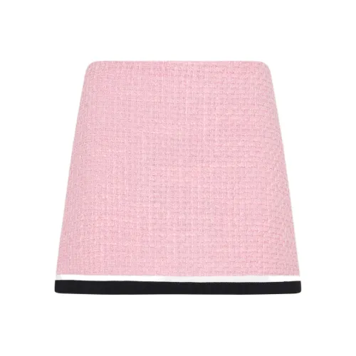 MIU MIU FW22 Повседневные короткие юбки Женские Розово-фиолетовый