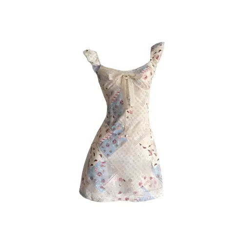 SCCREBEL OFFICIAL Slip Платье Женское Абрикосовое