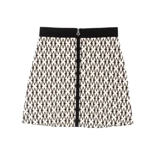 Maje Повседневные короткие юбки Женские Черный Белый