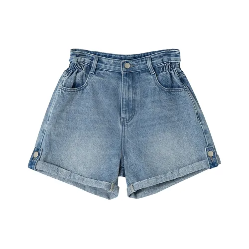 SOON FLOWER Джинсовые шорты Женские Blue