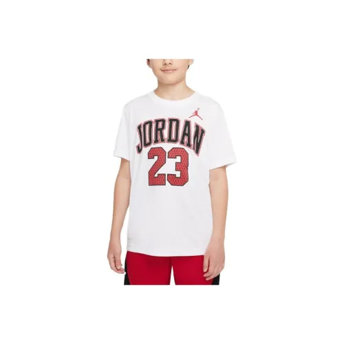 Джордан Белый KIDS T-рубашки